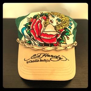 Vintage Ed Hardy Snap Back Hat/Cap